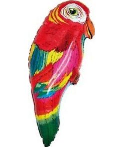 36" Colourful Parrot Shaped Foil Balloon