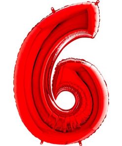 40" Foil Number Balloon - Lots Of Colours To Choose From - Party Decoration (RED)