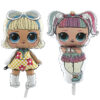 Pack of 2 35" LOL Go Go Gurl & Unicorn Doll Foil Balloons - Party Decorations