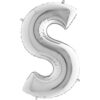 40" Silver Foil Letter Balloon - Party Decorations - S