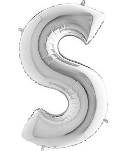 40" Silver Foil Letter Balloon - Party Decorations - S