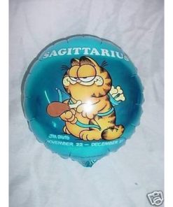 7" Sagittarius Starsign Garfield Mini Foil Balloon with Cup and Stick