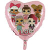 Baby Pink Dotty LOL Surprise Girls Foil Balloon