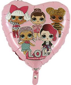 Baby Pink Dotty LOL Surprise Girls Foil Balloon