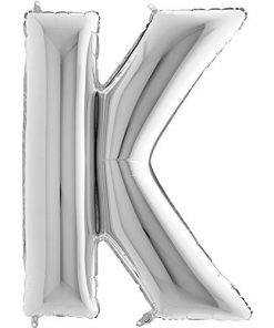 40" Silver Foil Letter Balloon - Party Decorations - K
