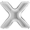 40" Silver Foil Letter Balloon - Party Decorations - X