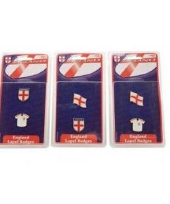 Pack of 6 - England Lapel Badges - Mixed Designs - England Shirt/England Flag/England Shield -Cricket World Cup