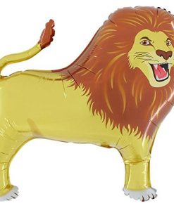 32 Inch Lion Shaped Foil Balloon - Jungle Themed Parties