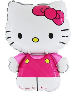 3 Pack 30 Inch Hello Kitty Dressed In Pink Foil Balloon