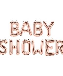 16" Baby Shower Balloons - Air Fill Only - Rose Gold
