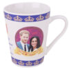 Royal Wedding V Shape Mug May 2018 Prince Harry Meghan Markle Souvenir Gift Cup (White)