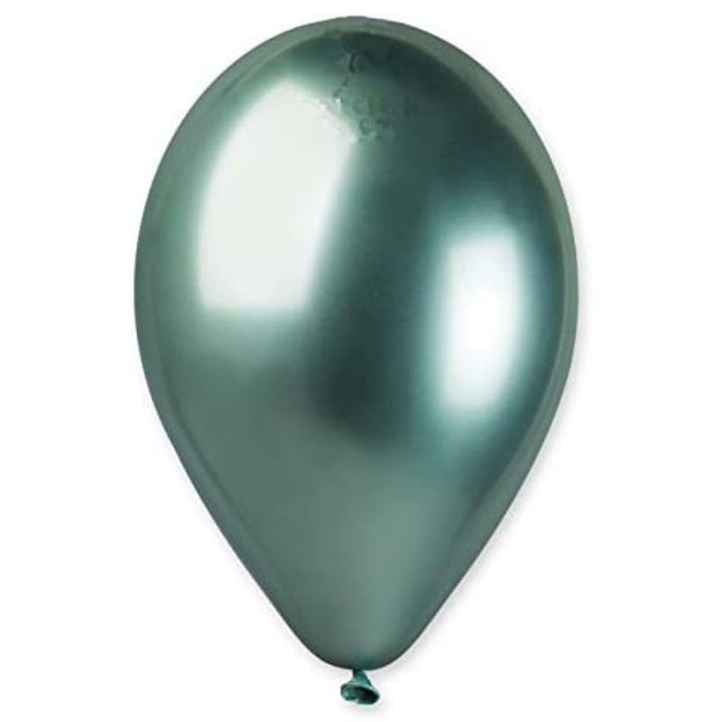 33cm (13") Pack of 50 - Shiny Green Latex Balloons - Party Decorations
