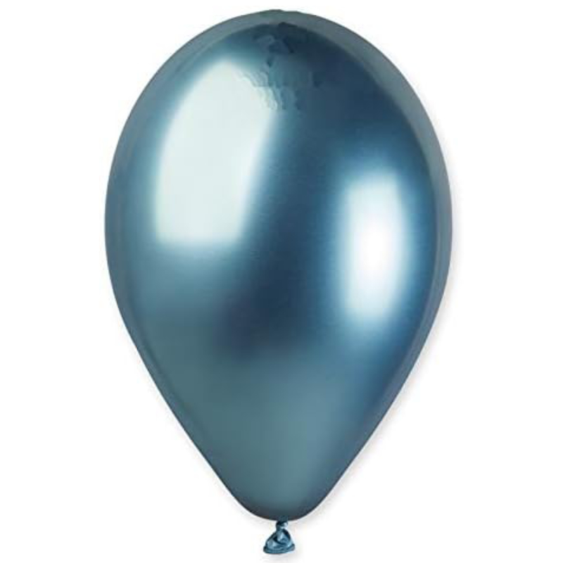 33cm (13") Pack of 10 - Shiny Blue Latex Balloons - Party Decorations