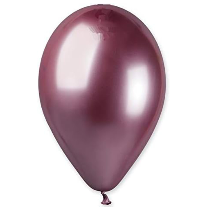 33cm (13") Pack of 50 - Shiny Pink Latex Balloons - Party Decorations