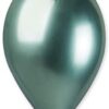 Pack of 10 - 13 Inch Shiny Green Latex Balloons - Party Decorations - Made in Italy
