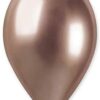 Pack of 25 - 13 Inch Shiny Rose Gold Latex Balloons - Party Decorations - Made in Italy