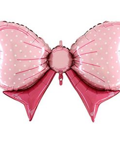 40" Pink Bow Shape Balloon - Baby Balloons - Party Balloon