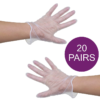 Pack Of 20 Disposable Heavy Duty PVC Gloves - Multi Purpose