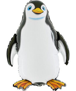 30 Inch Black + White Penguin Shaped Foil Balloon -Birthday Party / Christmas Decoration