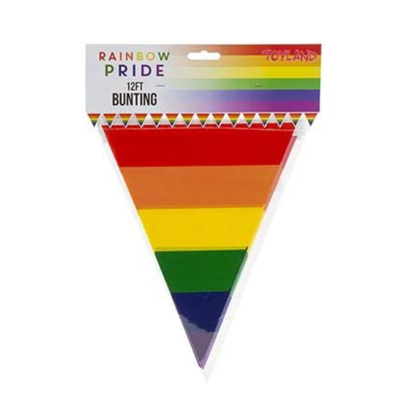 12ft (3.6m) Rainbow Pride Bunting - Party Decorations - LGBT