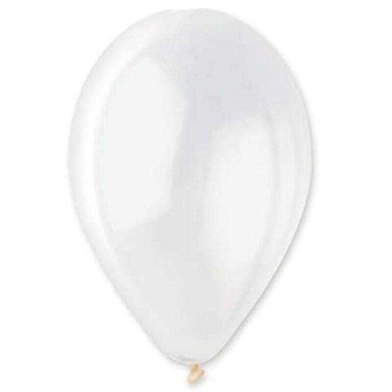 Toyland® Pack of 50-12 Inch Crystal Latex Balloons - Party Decorations - Made in Italy