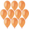 Toyland® Pack of 25-12 Inch Orange Crystal Latex Balloons - Party Decorations - Made in Italy