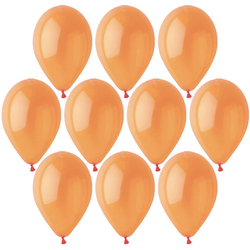 Toyland® Pack of 25-12 Inch Orange Crystal Latex Balloons - Party Decorations - Made in Italy