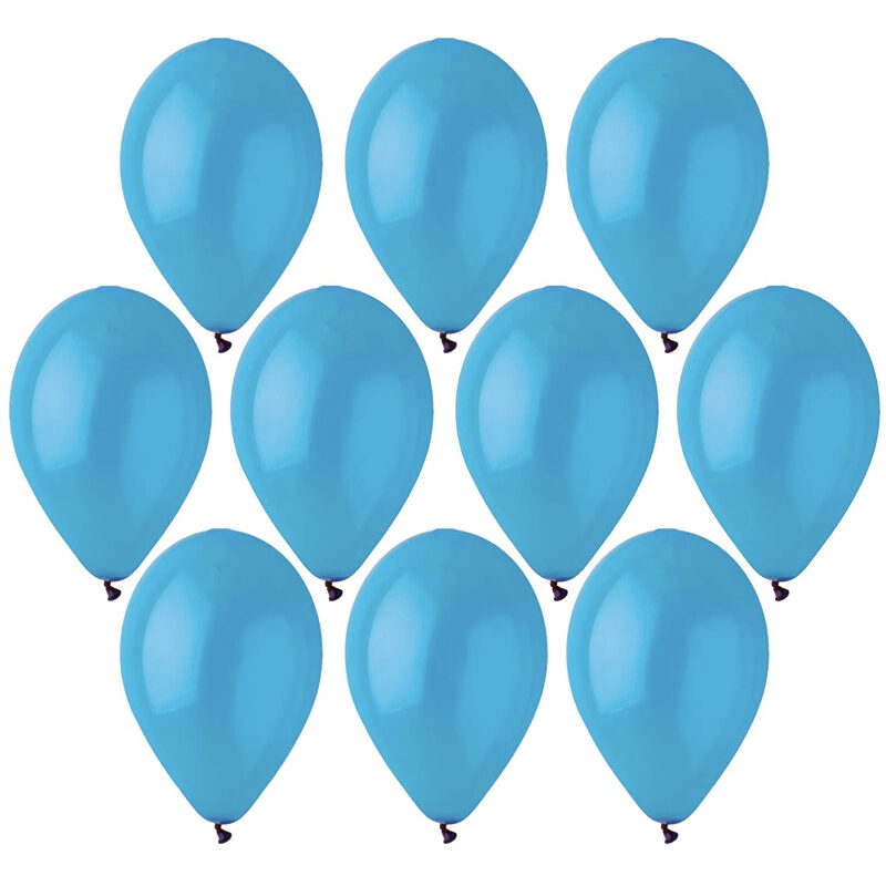 Toyland® Pack of 25-12 Inch Crystal Blue Latex Balloons - Party Decorations - Made in Italy