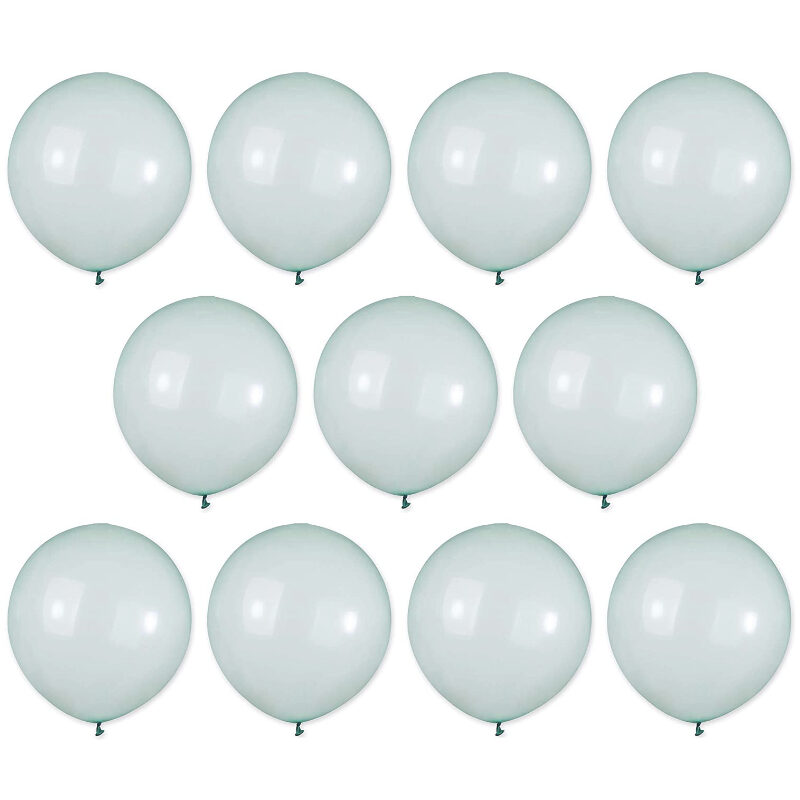 Toyland® Pack of 50-19 Inch Crystal Jade Green Latex Balloons - Party Decorations - Made in Italy