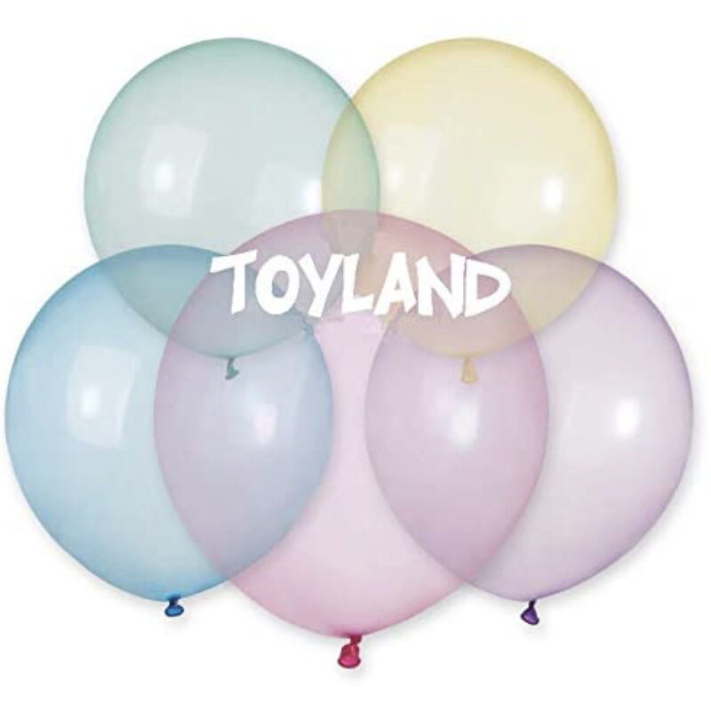 Toyland® Pack of 25-19 Inch Crystal Assorted Latex Balloons - Party Decorations - Made in Italy