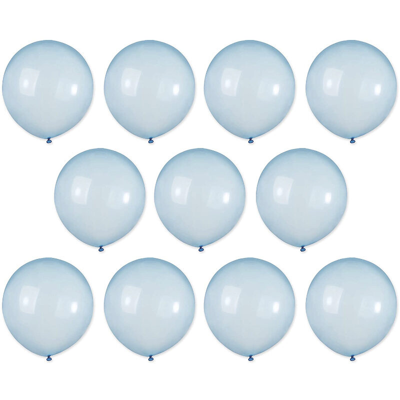 Toyland® Pack of 25-19 Inch Crystal Sky Blue Latex Balloons - Party Decorations - Made in Italy