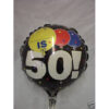 7".......is 50! Personalise Mini Foil Balloon with Cup and Stick