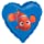 18 Inch Finding Nemo Heart Shape Foil Balloon