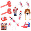 ENGLAND Party Bundle - 16 Pieces - Euro 2021 Football Party - End Of Lockdown Celebration Parties