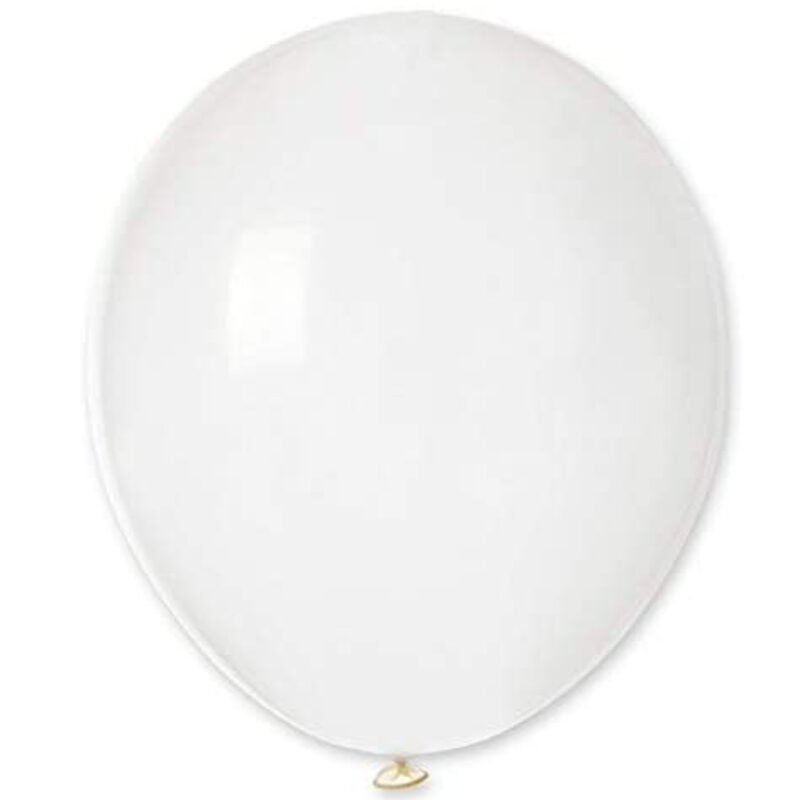 Pack of 20 - 13 Inch Crystal Latex Balloons - Party Decorations - Made in Italy