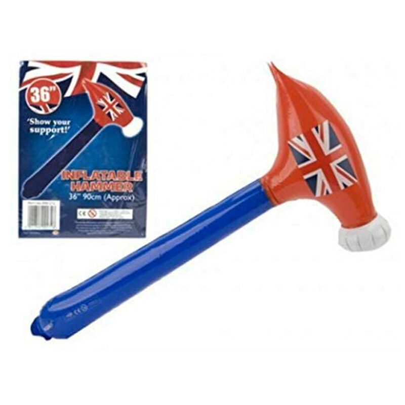 36"/90cm Inflatable Union Jack Hammer - Novelty Toys - Kings Coronation Jubilee