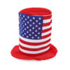 Stars & Stripes USA Velvet Big Top Hat - American Fancy Dress Accessories - Novelty Hats