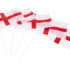 Toyland® Pack Of 12 Hand Waving England Flags - 30cm Width - England Parties & Celebrations -Queens Platinum Jubilee