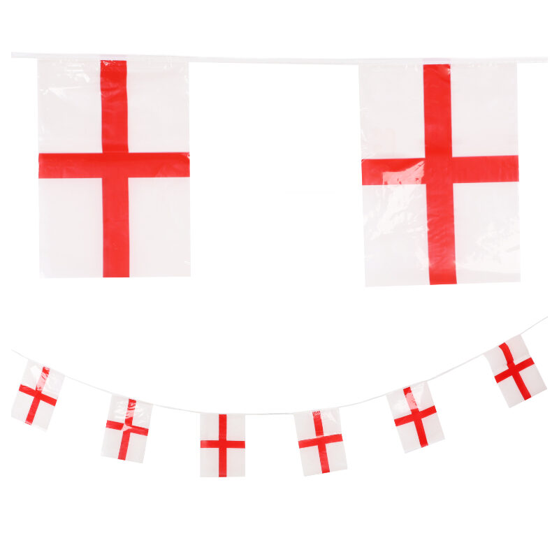 Toyland® 10m (32ft) England St Georges Bunting - 20 Flags - Perfect For England Celebrations - Party Decorations