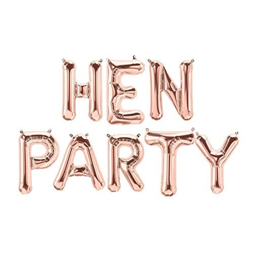 16" Hen Party Balloons - Air Fill Only - Rose Gold