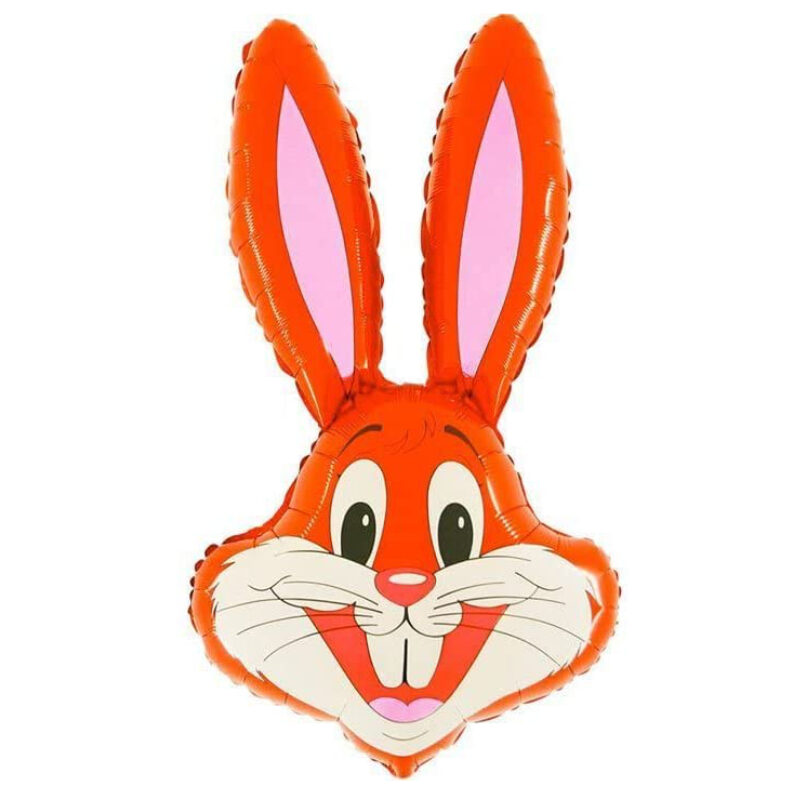 37" Rabbit Shaped Balloon Available In 6 Colours - Easter Balloons (RED)