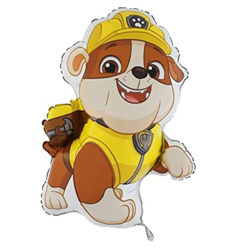 38 Inch Yellow Paw Dog Puppy Foil Balloon