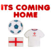 England Themed Gel Window Stickers - IT'S COMING HOME