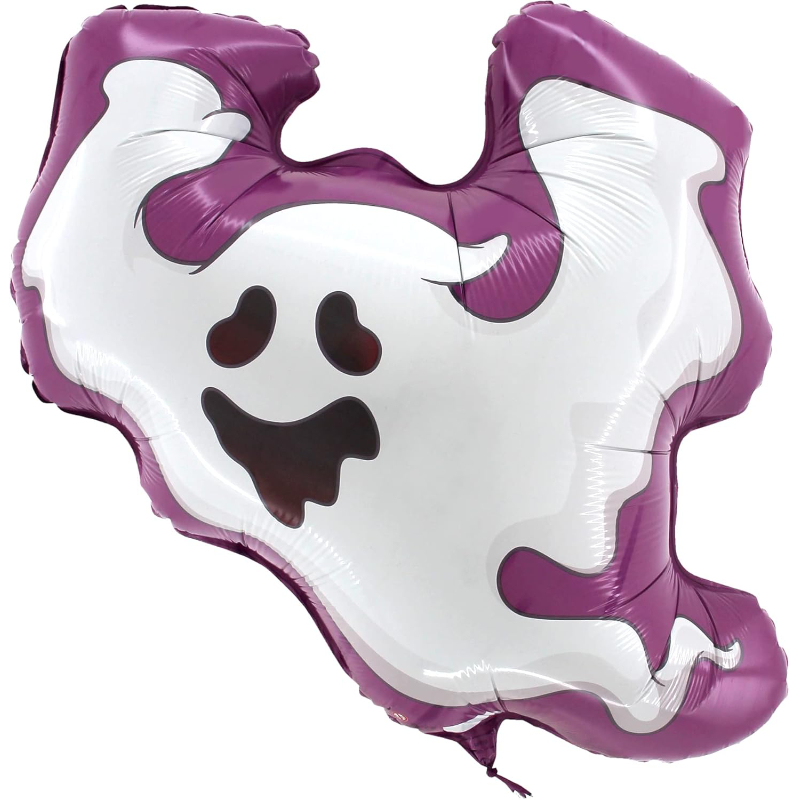 58cm (23") Spooky Ghost Halloween Foil Helium Balloon - Halloween Party Decorations