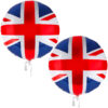 Pack of 2 - 46cm (18") Round Union Jack Foil Balloons - British Party Decorations