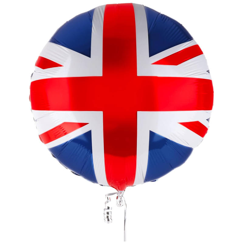 46cm (18") Round Union Jack Foil Balloon - British Party Decorations