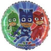 60cm (24") PJ Masks Round Colourful Foil Balloon - Birthday Party Supplies