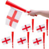 6 x England Flag and Horn - World Cup Qatar 2022- Football Match Noisemakers