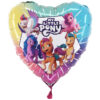 46cm (18") Heart Shaped My Little Pony Character Foil Balloon - Kids Party Decorations