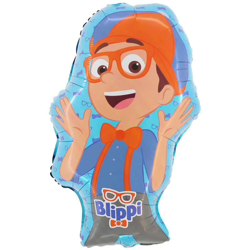74cm (29") Blippi Shaped Character Foil Balloon - Kids Party Decorations